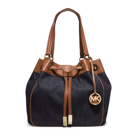 michael kors blue|michael kors blue denim purse.